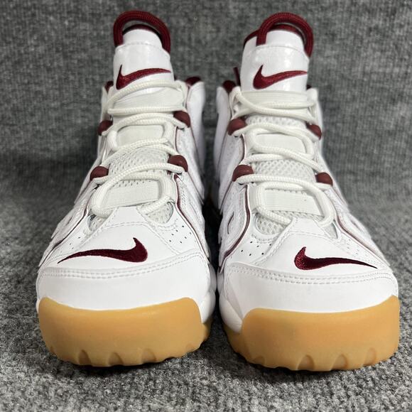 Nike Air More Uptempo GS Shoes Size 5Y White Team Red Gum FJ2846-100 - Picture 2 of 9
